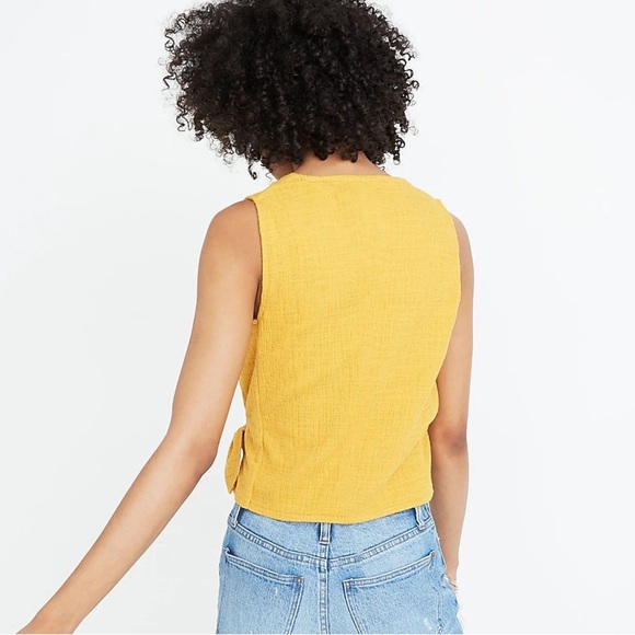 TEXTURE & THREAD by MADEWELL Wrap Tie Tank Top - Picture 2 of 10